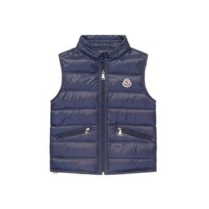 Navy Moncler Enfant Kids Size 14 Puffer Gui Down Vest